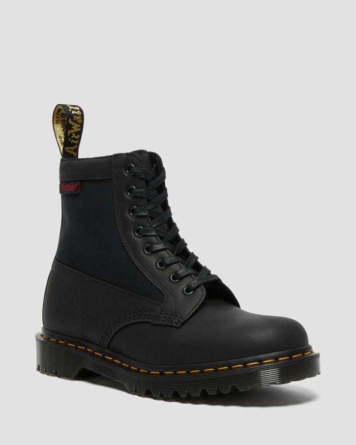 Dr Martens Mens 1460 Panel Made in England Leather Lace Up Ankle Boots Black - 32147DBGW